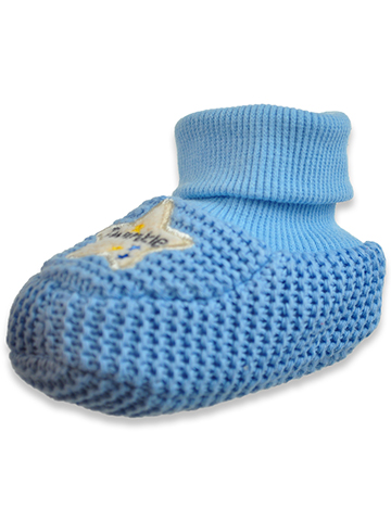 First Steps Baby Boys' Twinkle Knit Booties - CookiesKids.com