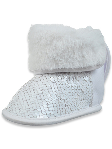 First Steps Baby Girls' Faux Fur Boots - CookiesKids.com