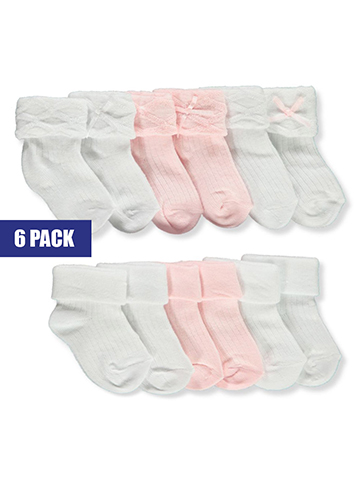 Koala Baby Baby Girls' 6-Pack Fancy Socks - CookiesKids.com