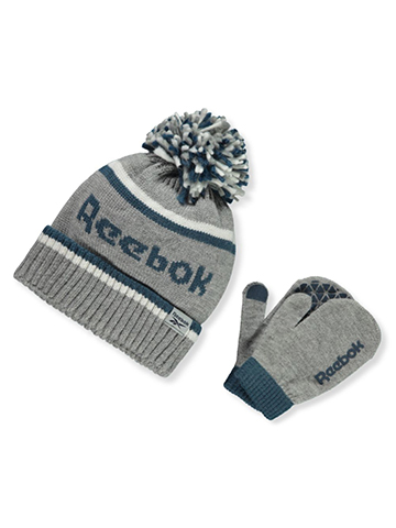 Reebok Baby Boys' 2-Piece Hat & Mittens Set - CookiesKids.com