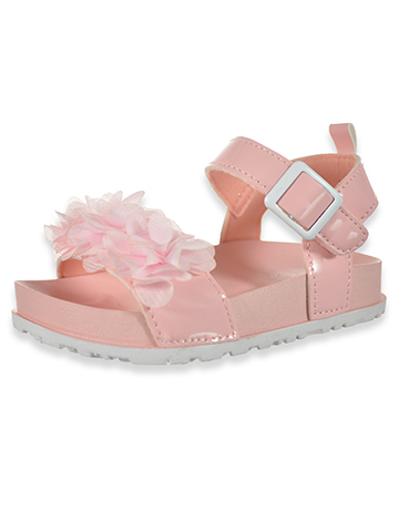 First Steps Baby Girls' Flower Patent Leather Sandals - CookiesKids.com