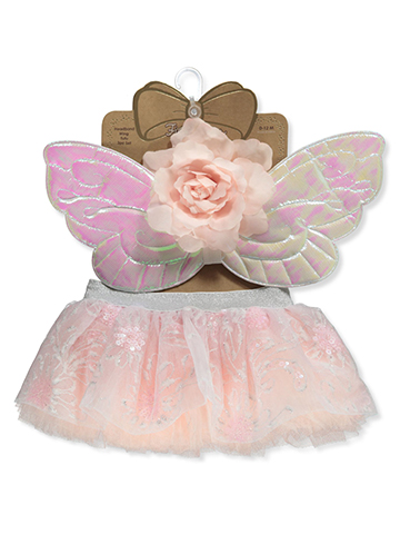 First Steps Baby Girls' 3-Piece Angel Tutu Wings Set - CookiesKids.com