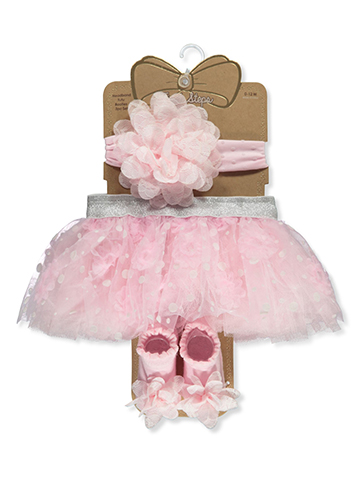 First Steps Baby Girls' 3-Piece Tutu Headband Set - CookiesKids.com