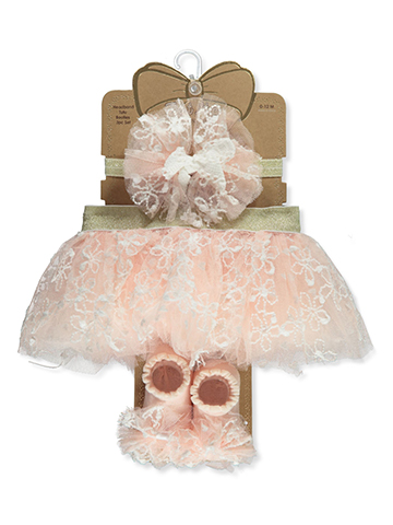 First Steps Baby Girls' 3-Piece Tutu Headband Set - CookiesKids.com