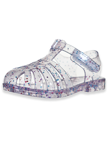 First Steps Baby Girls' Glitter Jelly Sandals - CookiesKids.com