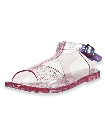 First Steps Baby Girls' Glitter Hearts Jelly Sandals - CookiesKids.com