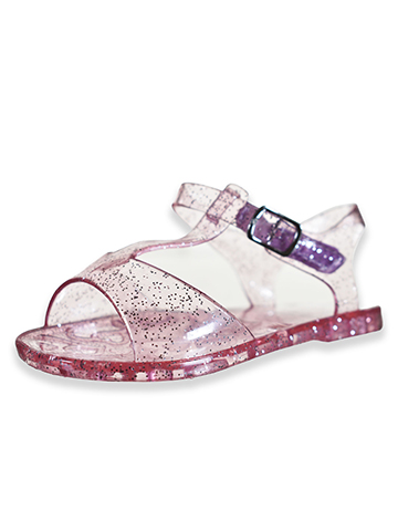 First Steps Baby Girls' Glitter Hearts Jelly Sandals - CookiesKids.com