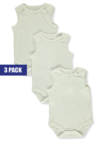 Bon Bebe Unisex 3-Pack Sleeveless Bodysuits - CookiesKids.com