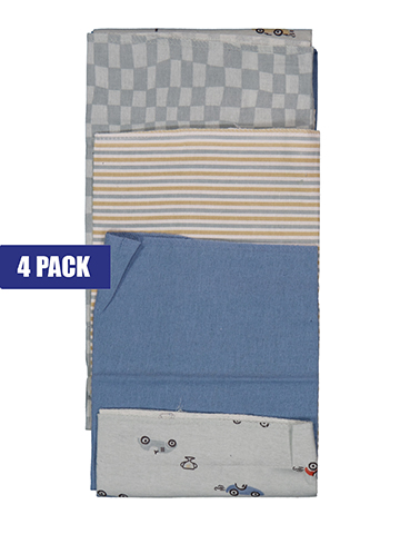 Rene Rofe Baby Boys' 4-Pack Racecar Print Blankets Set - CookiesKids.com