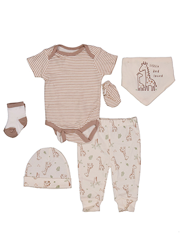 Baby Views Infant Unisex Eight-Piece Giraffe Print Bodysuit Gift Set - CookiesKids.com