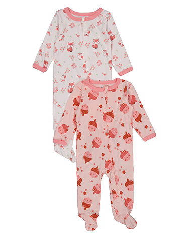 Baby Views Girls' Floral Print Sleeper Set, 2-Pack - CookiesKids.com