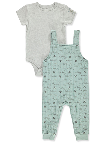 Disney Mickey Mouse Baby Boys' 2-Piece Bodysuit Coveralls Set Outfit - CookiesKids.com