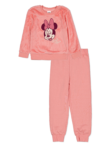 Disney Minnie Mouse Girls' 2-Piece Sweatshirt and Joggers Set - CookiesKids.com