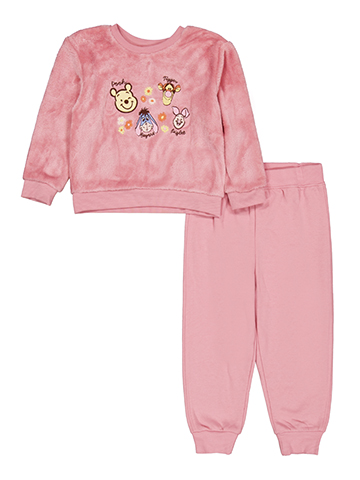Girls' Winnie the Pooh Sweatshirt and Jogger Set - CookiesKids.com