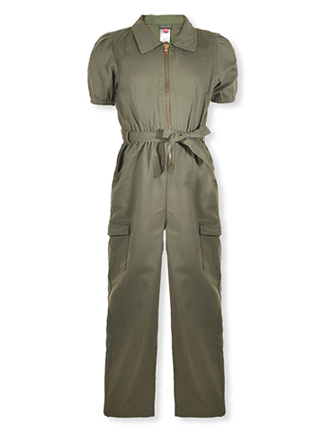 Vince Camuto Girls' Twill Jumpsuit - CookiesKids.com