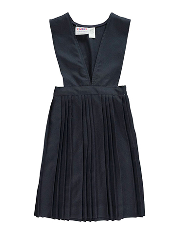 Cookie's Big Girls’ 3-Pleat V-Neck Jumper (Sizes 7 - 16) - CookiesKids.com