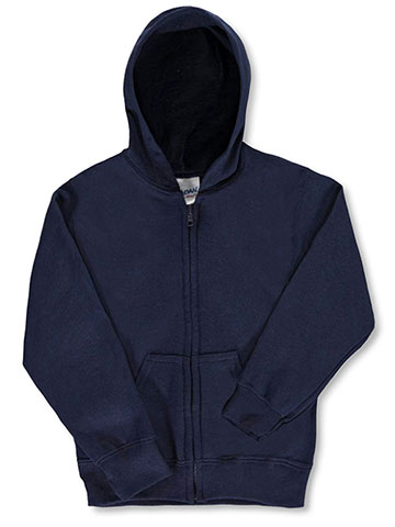 Gildan Basic Fleece Zip-Up Unisex Hoodie (Youth Sizes S - XL) - CookiesKids.com