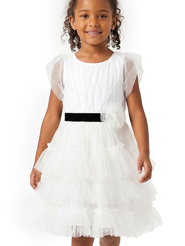 Btween Girls' Ruffle Illusion Dress - CookiesKids.com