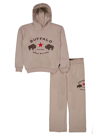 Buffalo Boys' David Bitton Logo Hoodie and Sweatpants Set - CookiesKids.com