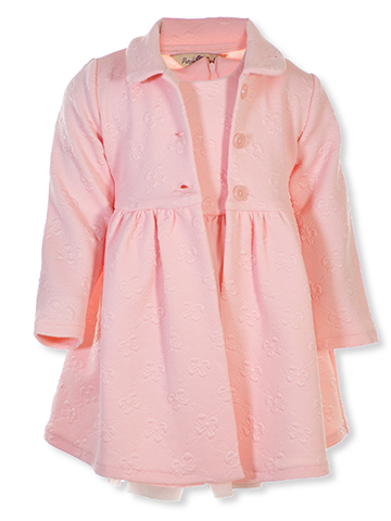 Purple Rose Girls' 2-Piece Dress Coat Set Outfit - CookiesKids.com