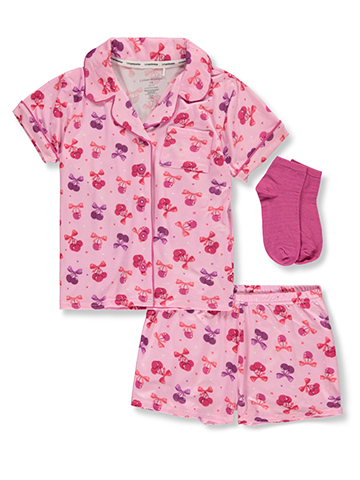 Catherine Malandrino Girls' 3-Piece Kitty Pajamas Set - CookiesKids.com