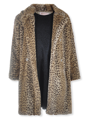 Biscotti Collezioni Girls' 2-Piece Sparkle Dress Leopard Jacket Set Outfit - CookiesKids.com