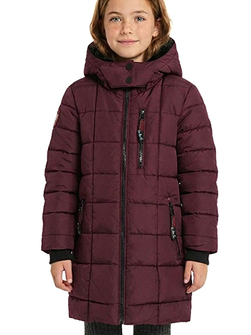 Canada Girls' Mid-Length Quilted Parka Puffer Jacket - CookiesKids.com