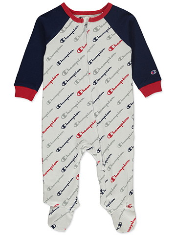 Champion Baby Boys' Raglan Footed Coveralls - CookiesKids.com