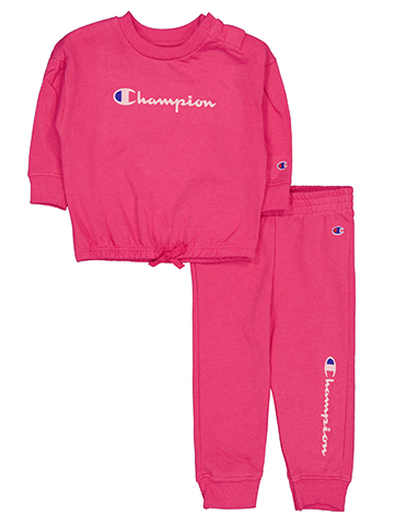 Girls' Champion Sweatshirt and Jogger Set - CookiesKids.com