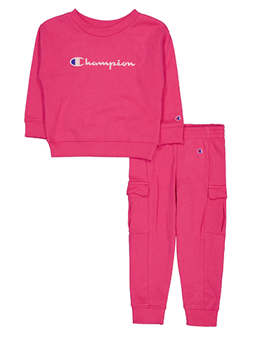 Girls' Champion Sweatshirt and Cargo Pants Set - CookiesKids.com