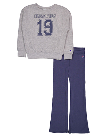 Champion Girls' Sweatshirt and Flare Pants Set - CookiesKids.com