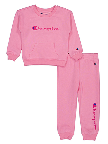 Champion Baby Girls' Crew Sweatshirt and Joggers Set - CookiesKids.com