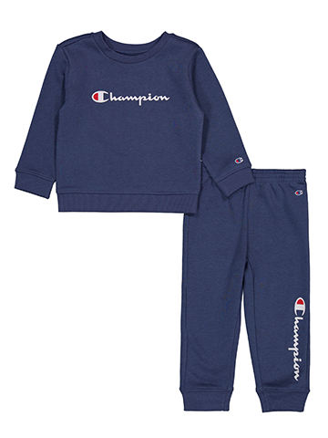 Champion Baby Boys' Crew Fleece Sweatshirt and Jogger Set - CookiesKids.com