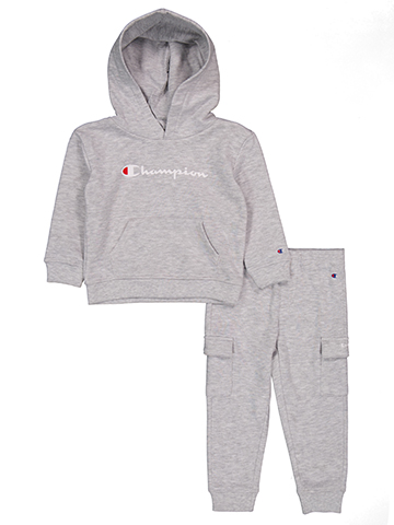Champion Baby Boys' 2-Piece Crew Hoodie and Cargo Jogger Set - CookiesKids.com