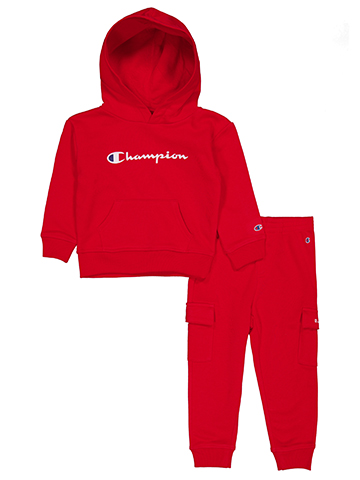 Champion Baby Boys' 2-Piece Crew Hoodie and Cargo Jogger Set - CookiesKids.com