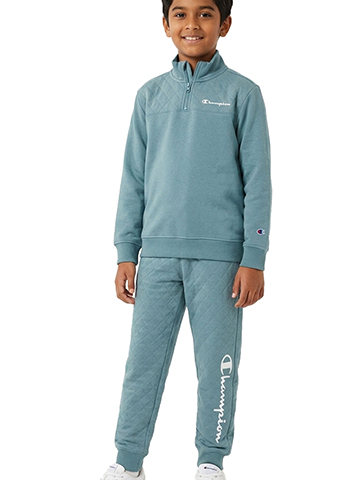 Champion Boys' Quarter-Zip Tracksuit Set - CookiesKids.com