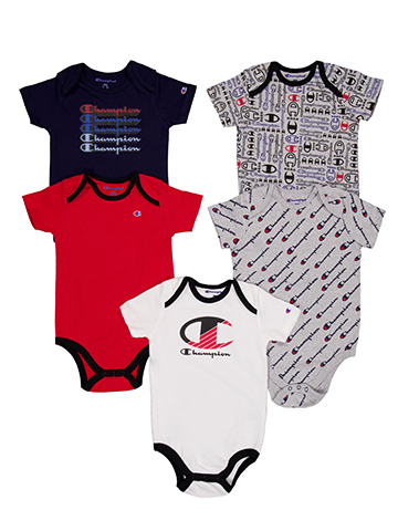 Champion Baby Boys' 5-Piece Bodysuit Set - CookiesKids.com