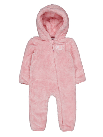 Champion Baby Girls' Plush Hooded Zip-Up Pram - CookiesKids.com