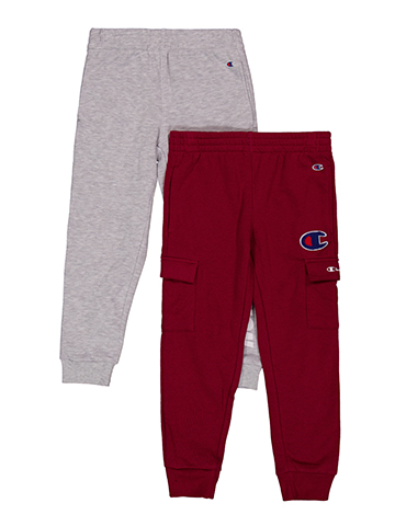Champion Boys' 2-Pack Cargo & Chenille Jogger Sweatpants Set - CookiesKids.com