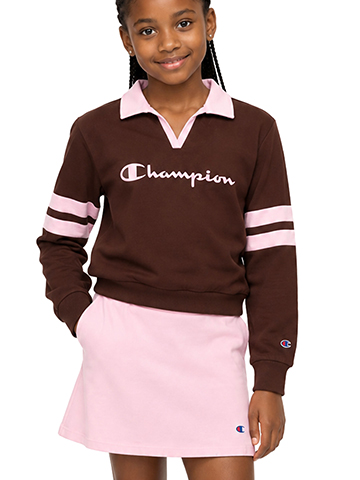 Champion Girls' Polo Sweatshirt and Skort Set - CookiesKids.com