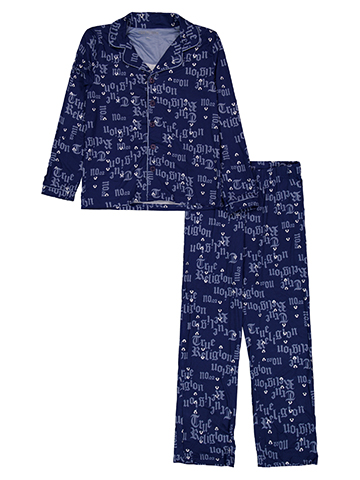 True Religion Boys' Logo No.2 All Over Print Pajama Jacket and Sweatpants Set - CookiesKids.com