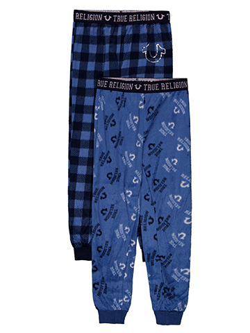 True Religion Boys' Two-Piece Pajama Pants Set with Patterned Pants - CookiesKids.com