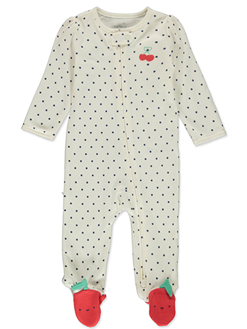Carter's Baby Girls' Nautical Cherry 5-Pack Bodysuits - CookiesKids.com