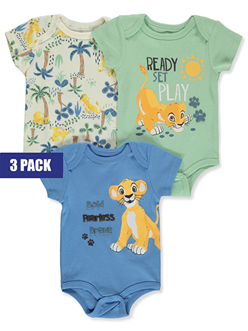 Disney The Lion King Baby Boys' 3-Pack Bodysuits - CookiesKids.com