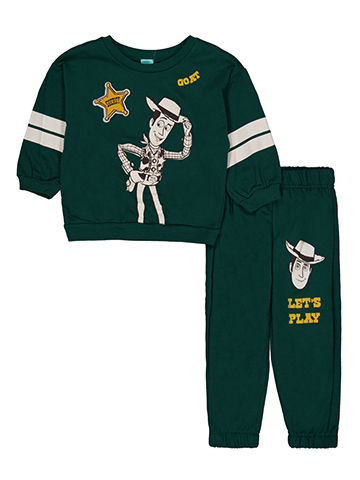 Disney Toy Story Baby Boys' 2-Piece Woody Crew Sweatshirt and Joggers Set - CookiesKids.com