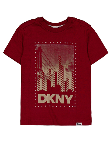 DKNY Boys' Graphic T-Shirt with City Skyline Print - CookiesKids.com
