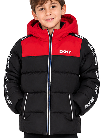 DKNY Boys' Quilted Color-Block Puffer Jacket - CookiesKids.com