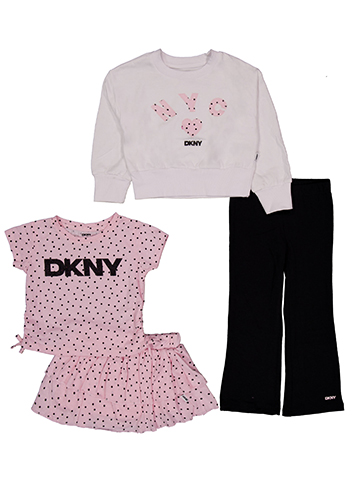 DKNY Girls' Four-Piece Polka Dot Set - CookiesKids.com