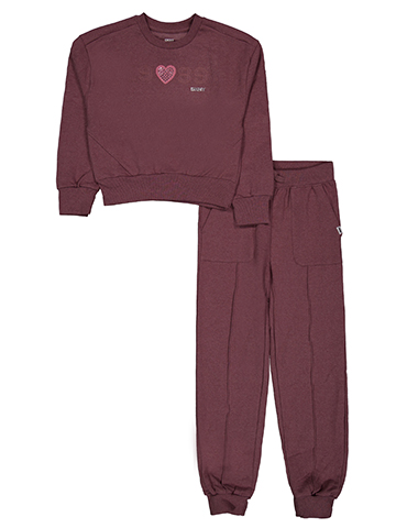 DKNY Girls' 2-Piece Rhinestone Heart 
