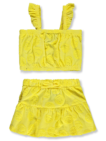 Freestyle Revolution Girls' 2-Piece Sunshine Skirt Set Outfit - CookiesKids.com
